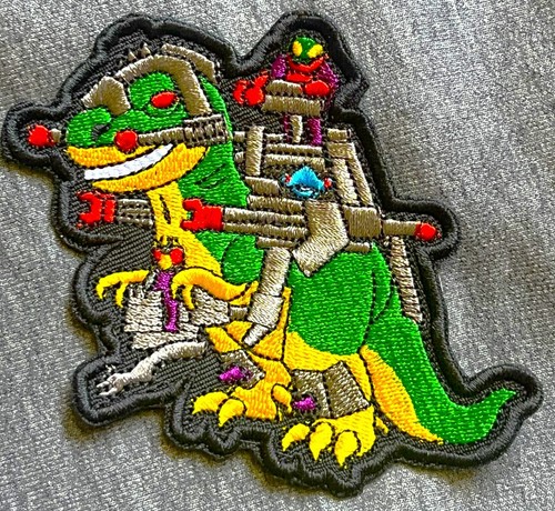 Dino riders embroidered - embroidered, logo